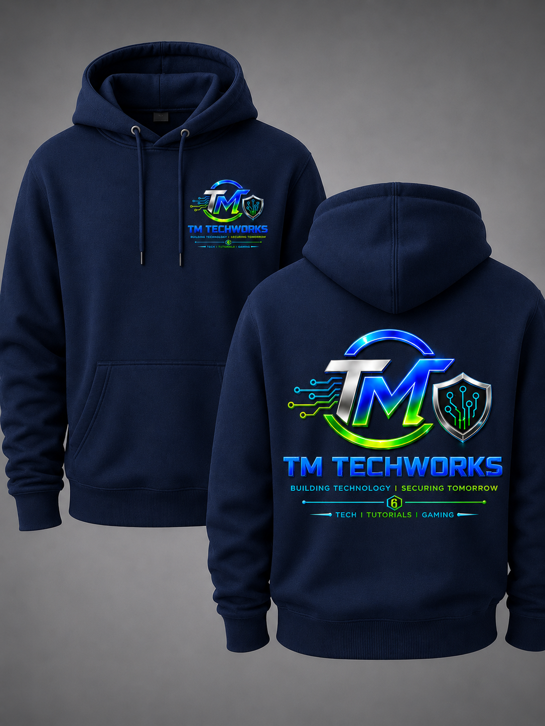 TM TechWorks Navy Hoodie