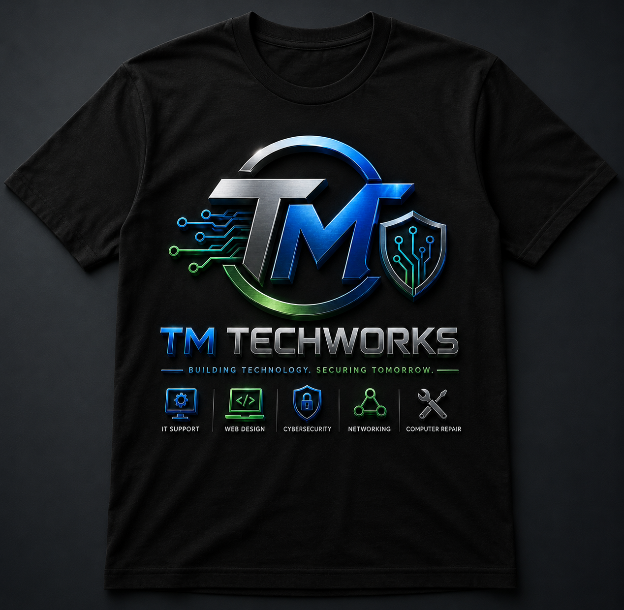 Black T-Shirt Front