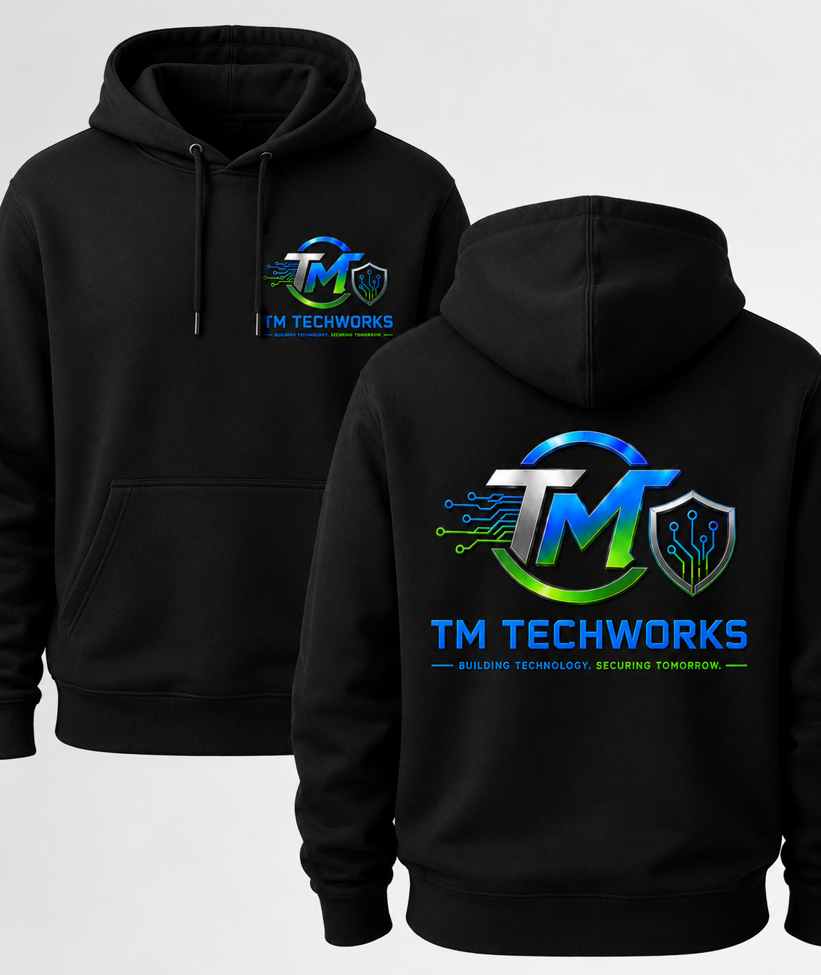 TM TechWorks Black Hoodie