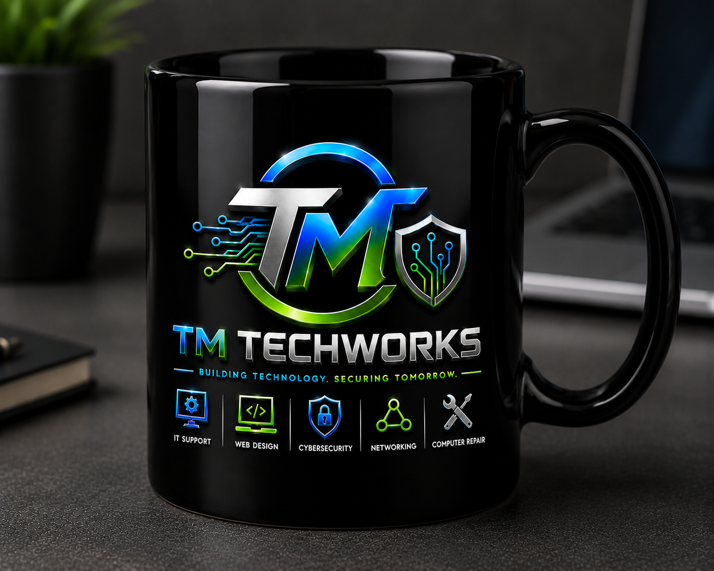 Black Mug Front