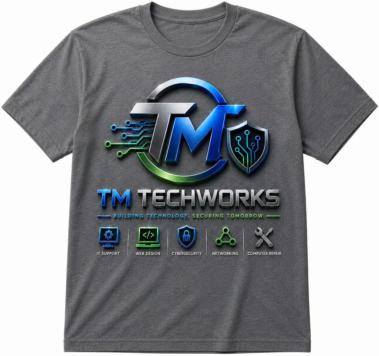 Grey T-Shirt Front