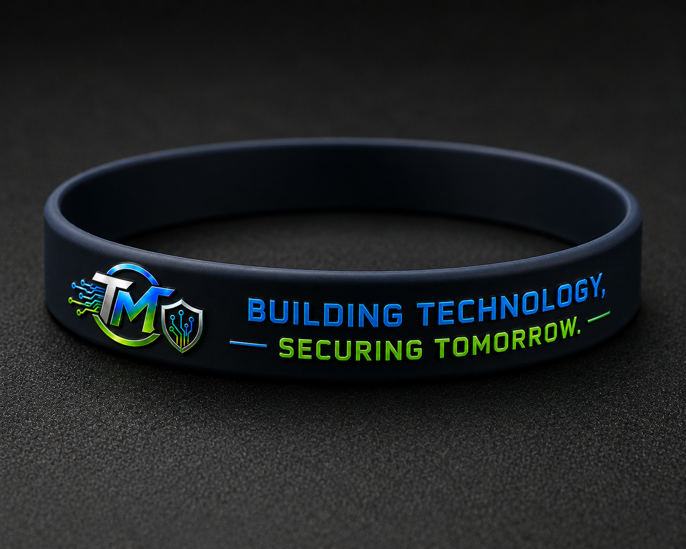 Navy Blue Rubber Bracelet