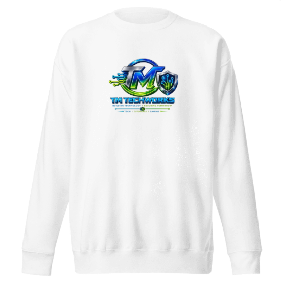 White sweatshirt